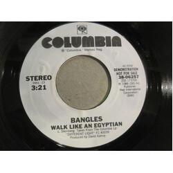 Bangles Walk Like An Egyptian USED VINYL 7INCH 45 RPM SINGLE PROMO STYRENE STEREO
