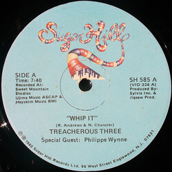 Treacherous Three Whip It USED VINYL 12INCH 33 S RPM