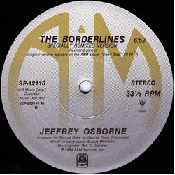 Jeffrey Osborne The Borderlines VINYL 12" USED