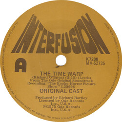 "The Rocky Horror Picture Show" Original Cast / Meat Loaf The Time Warp / Hot Patootie Bless My Soul USED VINYL 7INCH SINGLE 45 RPM