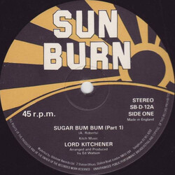 Lord Kitchener Sugar Bum Bum USED VINYL 12INCH 45 RPM