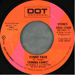 Donna Fargo Funny Face USED VINYL 7INCH 45 RPM SINGLE STEREO