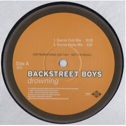 Backstreet Boys Drowning USED VINYL 12INCH 33 S RPM PROMO