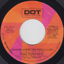 Tommy Overstreet (Jeannie Marie) You Were A Lady USED VINYL 7INCH 45 RPM SINGLE STYRENE STEREO