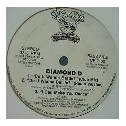 Diamond D (2) Shake Lé Booteé / Do You Wanna Battle? USED VINYL 12INCH 33 S RPM PROMO