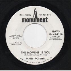 James Roswell The Moment Is You USED VINYL 7INCH 45 RPM PROMO STEREO MONO