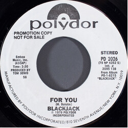 Blackjack (8) For You USED VINYL 7INCH 45 RPM PROMO