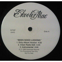 Skooter Mac Been Sooo Looong USED VINYL 12INCH PROMO