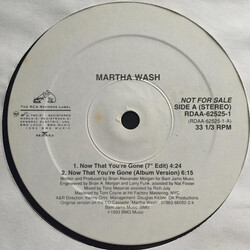 Martha Wash Now That You're Gone VINYL 12" USED
