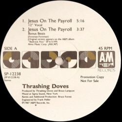 Thrashing Doves Jesus On The Payroll Vinyl 12" USED
