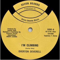 Overton Deverell I'm Climbing USED VINYL 12INCH 45 RPM REISSUE
