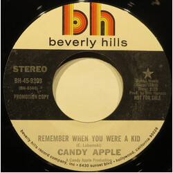 Candy Apple (4) Remember When You Were A Kid USED VINYL 7INCH 45 RPM PROMO STYRENE STEREO