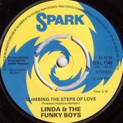 Linda Fields & The Funky Boys Climbing The Steps Of Love USED VINYL 7INCH 45 RPM SINGLE STEREO