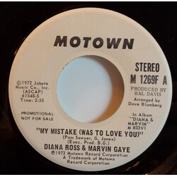 Diana Ross / Marvin Gaye My Mistake (Was To Love You) USED VINYL 7INCH 45 RPM PROMO STEREO MONO