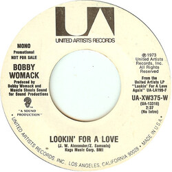 Bobby Womack Lookin' For A Love USED VINYL 7INCH SINGLE 45 RPM PROMO