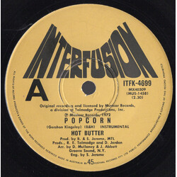 Hot Butter Popcorn / At The Movies USED VINYL 7INCH 45 RPM SINGLE