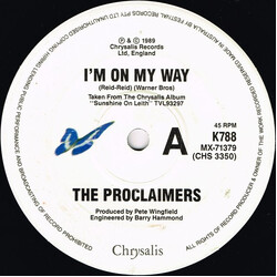 The Proclaimers I'm On My Way USED VINYL 7INCH SINGLE 45 RPM