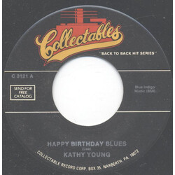 Kathy Young / Austin Roberts Happy Birthday Blues / Something's Wrong With Me USED VINYL 7INCH 45 RPM REISSUE