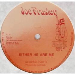 George Faith Either He Or Me USED VINYL 12INCH 45 RPM