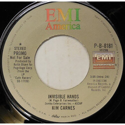 Kim Carnes Invisible Hands USED VINYL 7INCH 45 RPM SINGLE PROMO