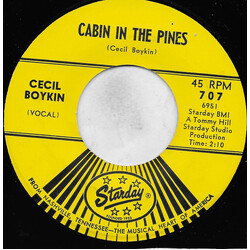 Cecil L Boykin Cabin In The Pines USED VINYL 7INCH 45 RPM SINGLE
