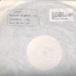 Dressed 'n' Black Freedom Of Speech USED VINYL 12INCH 33 S RPM EP WHITE LABEL