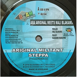 Aba-Ariginals / Mali Blakamix Ariginal Militant Steppa USED VINYL 7INCH 45 RPM SINGLE