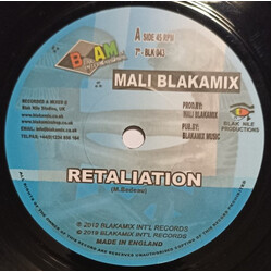 Mali Blakamix Retaliation USED VINYL 7INCH 45 RPM SINGLE
