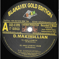 D. Maximillian / Jah Woosh Jah Livety USED VINYL 12INCH 45 RPM