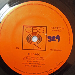 Chicago (2) Just You 'N' Me USED VINYL 7INCH 45 RPM SINGLE