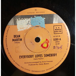 Dean Martin Everybody Loves Somebody USED VINYL 7INCH SINGLE 45 RPM