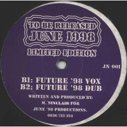 Maxim Sinclair To Be Released June 1998 USED VINYL 12INCH LIMITED EDITION