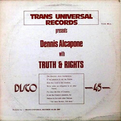 Dennis Alcapone / Gene Rondo Truth & Rights / Time USED VINYL 12INCH 45 RPM