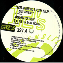 Beres Hammond / Josey Wales Come On Baby Vinyl 12" USED