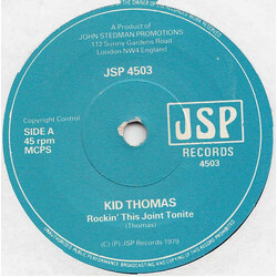 Kid Thomas Rockin' This Joint Tonite USED VINYL 7INCH 45 RPM