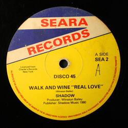 Shadow (11) Walk And Wine "Real Love" / Music Fever USED VINYL 12INCH 45 RPM