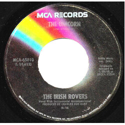 The Irish Rovers The Unicorn / (The Puppet Song) Whiskey On A Sunday USED VINYL 7INCH 45 RPM REISSUE