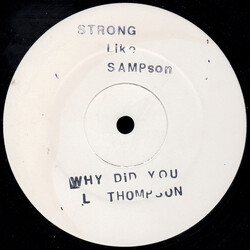 Linval Thompson Why Did You USED VINYL 12INCH 45 RPM WHITE LABEL
