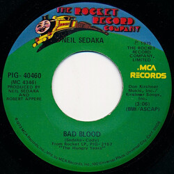 Neil Sedaka Bad Blood / Your Favorite Entertainer USED VINYL 7INCH 45 RPM SINGLE