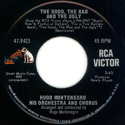 Hugo Montenegro, His Orchestra And Chorus The Good, The Bad And The Ugly / March With Hope USED VINYL 7INCH SINGLE 45 RPM
