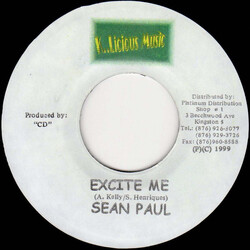 Sean Paul Excite Me USED VINYL 7INCH 45 RPM