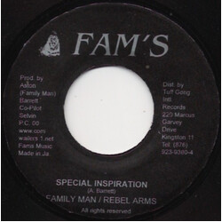 Aston "Family Man" Barrett / Rebel Arms Special Inspiration / Wailers Serenade USED VINYL 7INCH 45 RPM