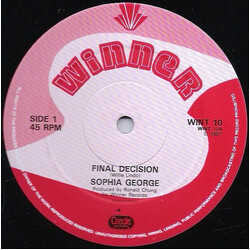 Sophia George Final Decision USED VINYL 12INCH 45 RPM
