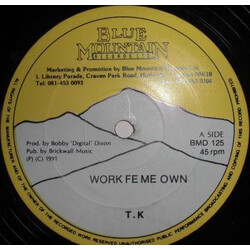 General T.K. Work Fe Me Own Vinyl 12" USED