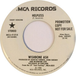 Wishbone Ash Helpless USED VINYL 7INCH 45 RPM PROMO