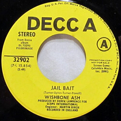Wishbone Ash Jail Bait /  Vas Dis USED VINYL 7INCH 45 RPM PROMO