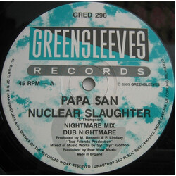 Papa San Nuclear Slaughter VINYL 12" USED