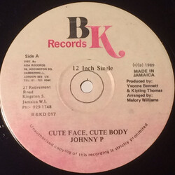 Johnny P Cute Face, Cute Body USED VINYL 12INCH 45 RPM