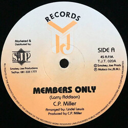 Count Prince Miller Members Only USED VINYL 12INCH 45 RPM