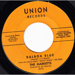 The Marketts Balboa Blue / Stompede USED VINYL 7INCH 45 RPM SINGLE STYRENE